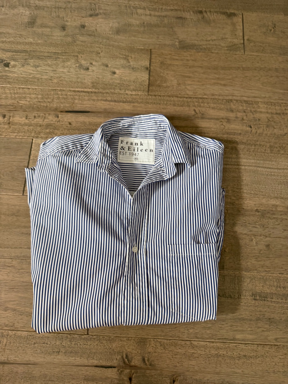 Frank & Eileen Navy and White Striped Button-Down Shirts - Picture 2 of 8